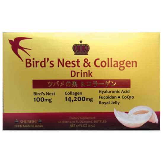 Picture of Shureihi Bird's Nest & Collagen Drink 10 bottles 1.70oz/50mL