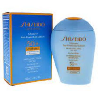 Picture of Shiseido Ultimate Sun Protection Lotion SPF50+ WetForce for Sensitive Skin 100ml
